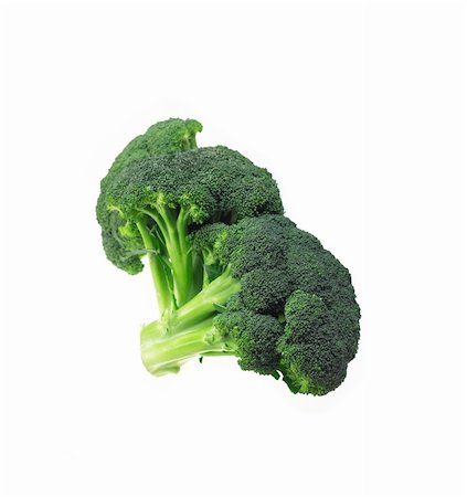 simsearch:400-07976764,k - fresh green vivid  broccoli isolated on white Photographie de stock - Aubaine LD & Abonnement, Code: 400-06065350