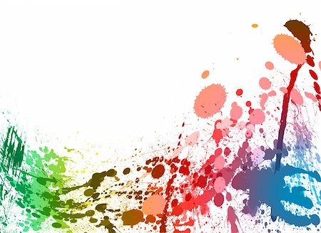 simsearch:400-04362649,k - colorful paint splashes background Stock Photo - Budget Royalty-Free & Subscription, Code: 400-06065389