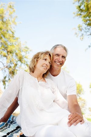 simsearch:400-05711437,k - Portrait of a happy mature couple outdoors. Stock Photo - Budget Royalty-Free & Subscription, Code: 400-06065405