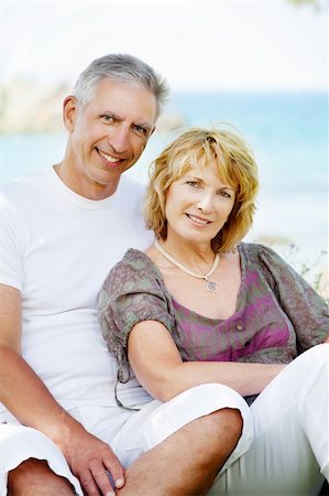 simsearch:400-05711437,k - Portrait of a happy mature couple outdoors. Stock Photo - Budget Royalty-Free & Subscription, Code: 400-06065412