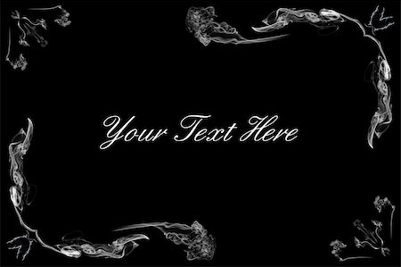 fire frame black background - Abstract vintage white frame with space for text on black background Stock Photo - Budget Royalty-Free & Subscription, Code: 400-06066219