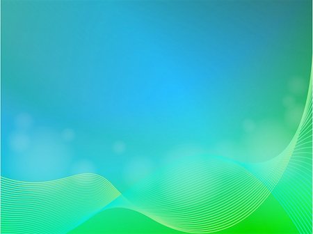 EPS 10 Green blue abstract light background with wave Stock Photo - Budget Royalty-Free & Subscription, Code: 400-06066363