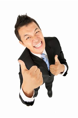 simsearch:400-06091141,k - happy asian businessman with thumbs up Photographie de stock - Aubaine LD & Abonnement, Code: 400-06066676