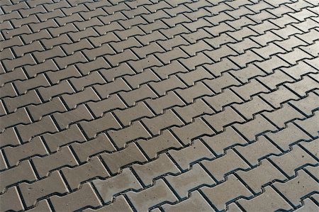road footpath tiles images - part of a concrete pavement Stock Photo - Budget Royalty-Free & Subscription, Code: 400-06066779