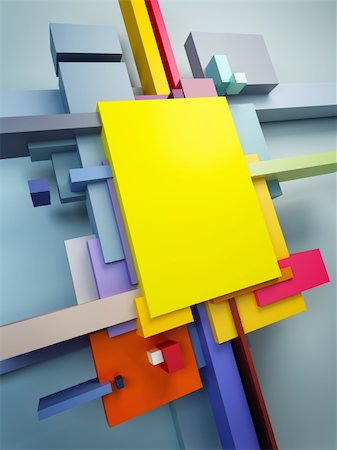 abstract art composition, 3d render Stock Photo - Budget Royalty-Free & Subscription, Code: 400-06066968