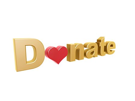 donation - donate red heart symbol isolated on white background Stock Photo - Budget Royalty-Free & Subscription, Code: 400-06066975