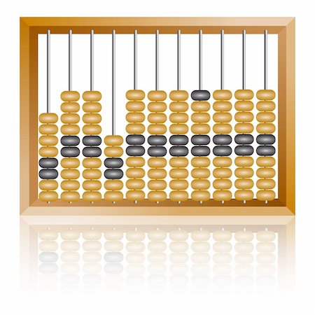 simsearch:400-05682310,k - Accounting abacus for financial calculations lies on a white background Stockbilder - Microstock & Abonnement, Bildnummer: 400-06066997