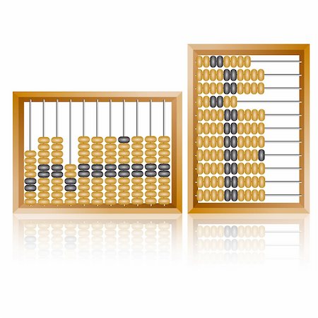 simsearch:400-05682310,k - Accounting abacus for financial calculations lies on a white background Stockbilder - Microstock & Abonnement, Bildnummer: 400-06066998
