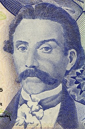 Camilo Castelo Branco (1825-1890) on 100 Escudos 1965 Banknote from Portugal. Prolific Portuguese writer. Stock Photo - Budget Royalty-Free & Subscription, Code: 400-06068317