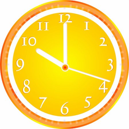 simsearch:400-09011068,k - Wall clock, dial beginning of the working day. vector Stock Photo - Budget Royalty-Free & Subscription, Code: 400-06069382