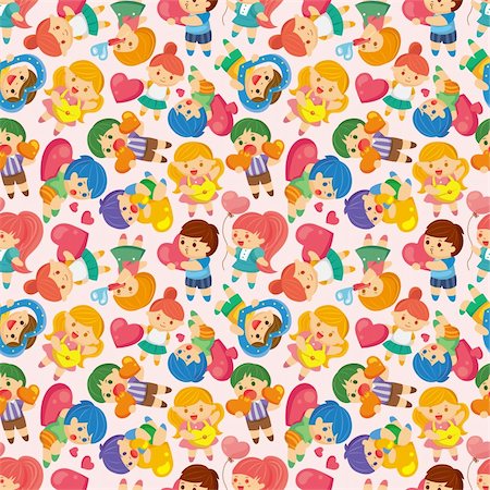 simsearch:400-04412571,k - kid hug heart seamless pattern Stock Photo - Budget Royalty-Free & Subscription, Code: 400-06069589