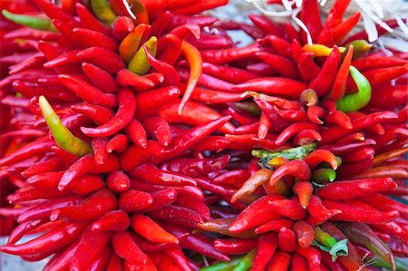 Red hot peppers. Shallow depth of field. Stock Photo - Budget Royalty-Free & Subscription, Code: 400-06060796