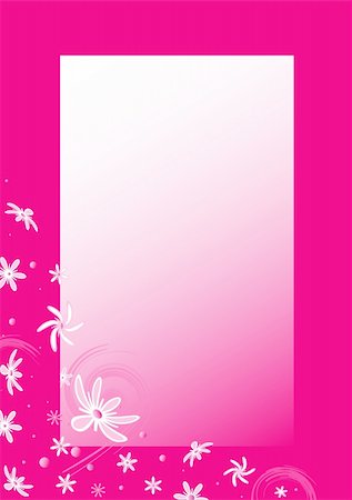 ellion (artist) - Love postcard. Pink floral frame, place for your text Stockbilder - Microstock & Abonnement, Bildnummer: 400-06061144