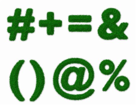 simsearch:400-06062275,k - Illustration of math symbols made of grass Stockbilder - Microstock & Abonnement, Bildnummer: 400-06062268