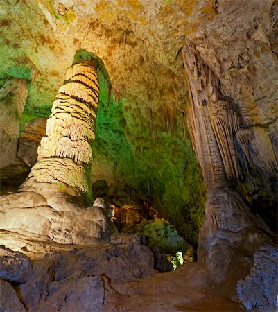 stalagmite - Carlsbad Cavern National Park in New Mexico Stock Photo - Budget Royalty-Free & Subscription, Code: 400-06062269