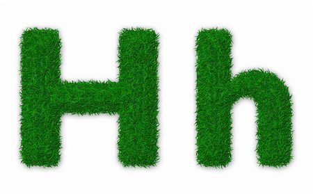 simsearch:400-06062275,k - Illustration of capital and lowercase letter H made of grass Stockbilder - Microstock & Abonnement, Bildnummer: 400-06062409