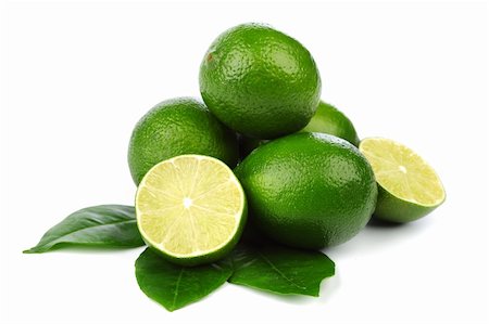 simsearch:400-06074729,k - limes pile isolated on white Foto de stock - Royalty-Free Super Valor e Assinatura, Número: 400-06062698