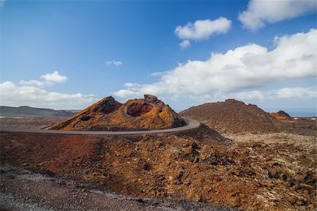 Mountains of fire, Timanfaya National Park in Lanzarote Island. Stock Photo - Budget Royalty-Free & Subscription, Code: 400-06063119