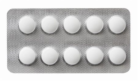simsearch:400-05135660,k - Pack of pills isolated on white background Stockbilder - Microstock & Abonnement, Bildnummer: 400-06063241