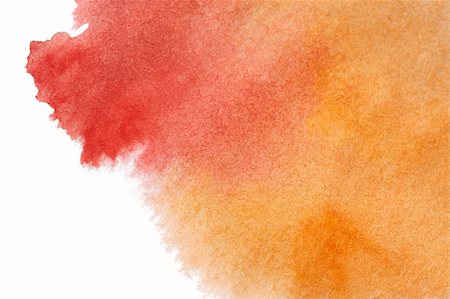 splash painting - Red-yellow spot, watercolor abstract hand painted background Stock Photo - Budget Royalty-Free & Subscription, Code: 400-06063348