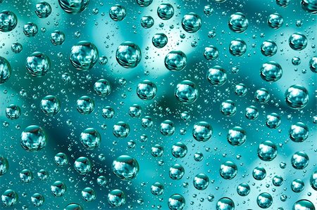 raindrop window - Abstract macro of water drops over blue background Foto de stock - Super Valor sin royalties y Suscripción, Código: 400-06063378