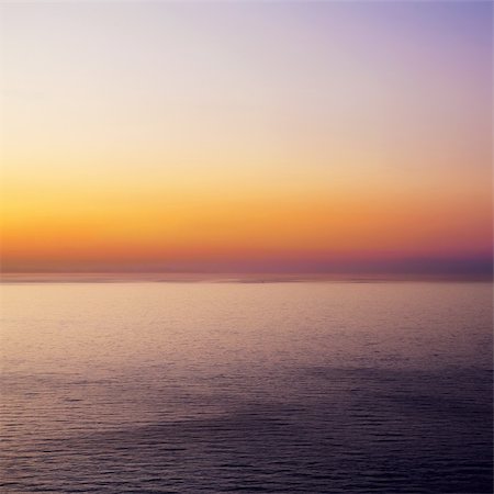 dinga (artist) - Abstract marine background - purple sunset over the sea Fotografie stock - Microstock e Abbonamento, Codice: 400-06063475