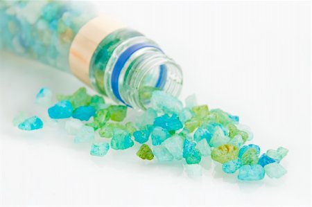 salt crystal - Blue crystals sea salt for spa therapy. Stock Photo - Budget Royalty-Free & Subscription, Code: 400-06074092