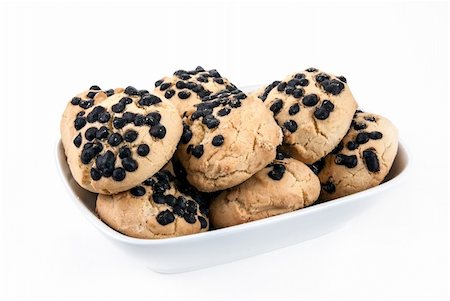 Chocolate Chip Cookies on a plate Stock Photo - Budget Royalty-Free & Subscription, Code: 400-06074346