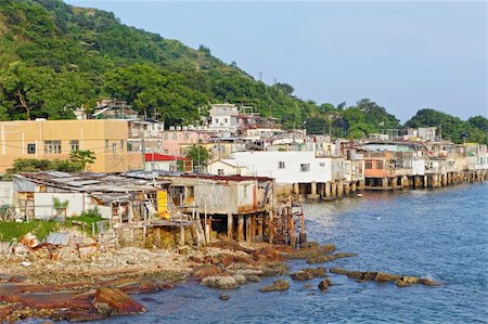 sampan boat - fishing village of Lei Yue Mun in Hong Kong Stock Photo - Budget Royalty-Free & Subscription, Code: 400-06074413