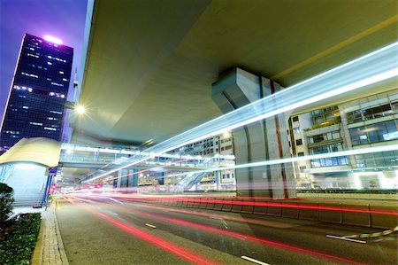 city night traffic light trails Stock Photo - Budget Royalty-Free & Subscription, Code: 400-06074426