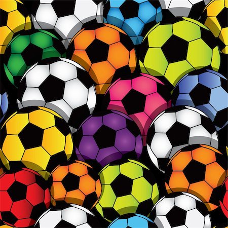 football play drawing - Vector seamless soccer texture. Football wallpaper. Sport background. Stock Photo - Budget Royalty-Free & Subscription, Code: 400-06074474