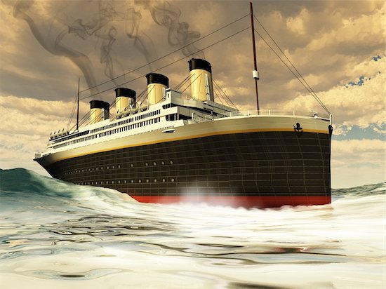 The great unsinkable ship of history before its tragic sinking on its maiden voyage. Foto de stock - Sin royalties, Artista: Catmando, Código de la imagen: 400-06074609