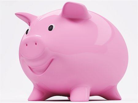 simsearch:400-04881131,k - Happy smiling piggy bank 3d render Stock Photo - Budget Royalty-Free & Subscription, Code: 400-06075412