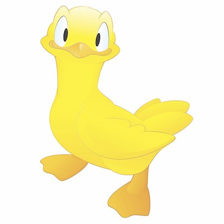 Vector illustration of a cute cartoon duck. Grouped for easy editing Foto de stock - Super Valor sin royalties y Suscripción, Código: 400-06075762