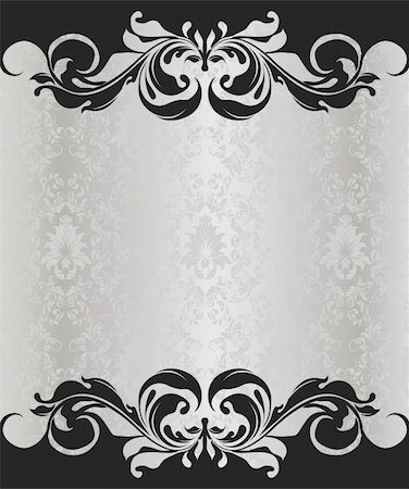 Vintage damask pattern Stock Photo - Budget Royalty-Free & Subscription, Code: 400-06076827