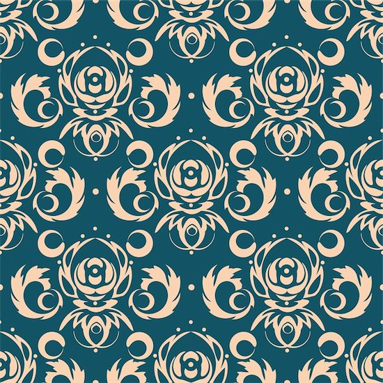 Vector dark blue background for textile design. Stock Photo - Royalty-Free, Artist: Irinavk, Image code: 400-06077129