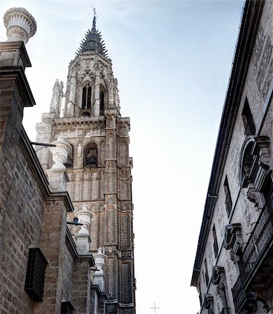 simsearch:400-07216576,k - Tower of the Cathedral of Toledo, Spain Foto de stock - Royalty-Free Super Valor e Assinatura, Número: 400-06077544