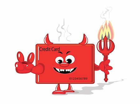 fire tail illustration - Credit card devis , vector. Stock Photo - Budget Royalty-Free & Subscription, Code: 400-06078036