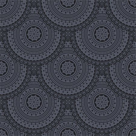 Seamless background with circles in retro style Stock Photo - Budget Royalty-Free & Subscription, Code: 400-06078214