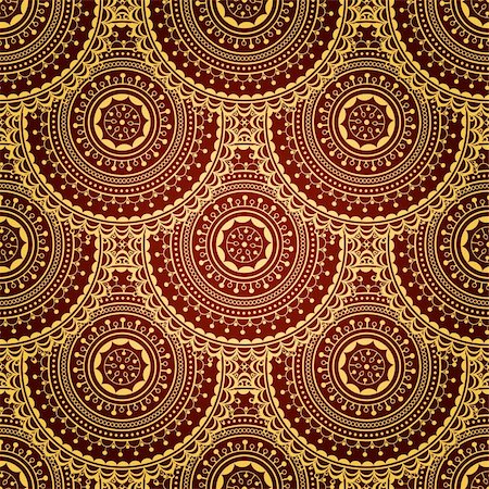 Seamless background with circles in retro style Stock Photo - Budget Royalty-Free & Subscription, Code: 400-06078213
