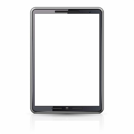 simsearch:400-08404609,k - Computer Tablet. Illustration on white background for design Stock Photo - Budget Royalty-Free & Subscription, Code: 400-06078541