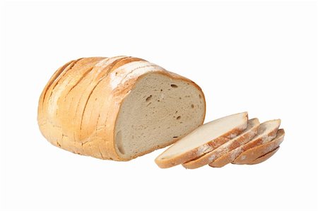 ppart (artist) - Sliced loaf of bread isolated over white background with clipping path. Stock Photo - Budget Royalty-Free & Subscription, Code: 400-06078757