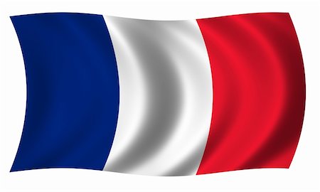 Flag of France waving Stock Photo - Budget Royalty-Free & Subscription, Code: 400-06078863