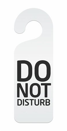 disturb sign - Illustration of a isolated "do not disturb" label Stock Photo - Budget Royalty-Free & Subscription, Code: 400-06070553