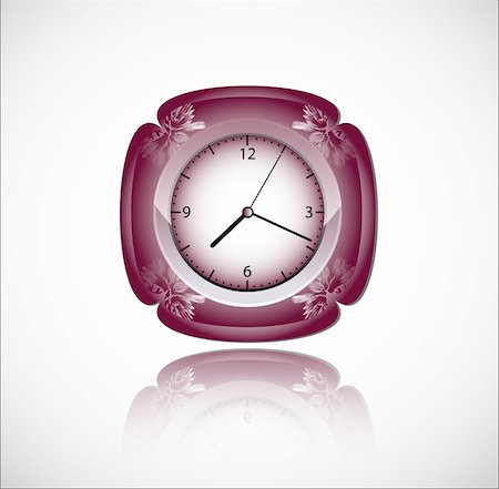 simsearch:400-04272422,k - vector clock icon design isolated on a with background Foto de stock - Royalty-Free Super Valor e Assinatura, Número: 400-06070674