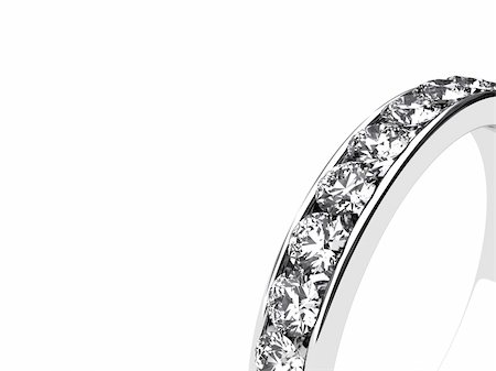 simsearch:400-05194395,k - Illustration of a silver ring with many brilliants Stockbilder - Microstock & Abonnement, Bildnummer: 400-06070765