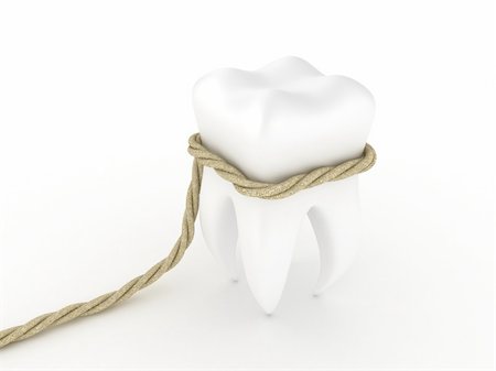 simsearch:400-06108956,k - Illustration of human tooth in a loop on a white background Fotografie stock - Microstock e Abbonamento, Codice: 400-06070767