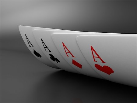 Illustration of playing cards of different colours Stock Photo - Budget Royalty-Free & Subscription, Code: 400-06070760