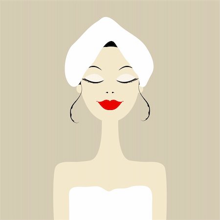 Pretty woman in spa salon Stock Photo - Budget Royalty-Free & Subscription, Code: 400-06070872