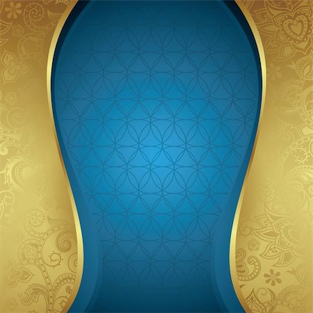 simsearch:400-06071368,k - Illustration of ornate gold floral background. Stock Photo - Budget Royalty-Free & Subscription, Code: 400-06071375